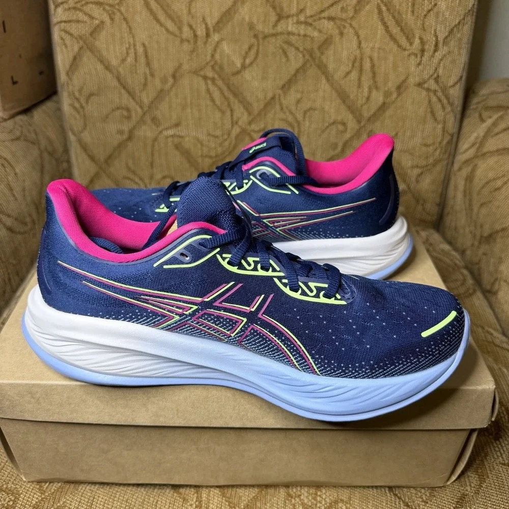 ASICS Gel-Cumulus 26 Blue Expanse Pink Rave 1012B738-400 Women's Size 12 Running